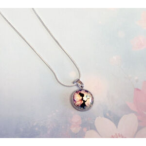 Fairy Pendant Necklace 925 Sterling Silver Chain
